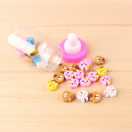 Мультяшный милый ластик, обучающая бутылочка для кормления, детские канцтовары для школьников, подарок на день рождения, оптовые продажи