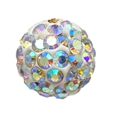 Аксессуары, глина, бусины, аксессуар, инкрустировано бриллиантами, 10мм