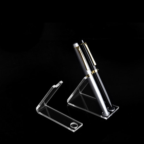 亚克力钢笔展示架眉笔圆珠笔水彩笔架化妆品架眼线多功能陈列架子 - 图0