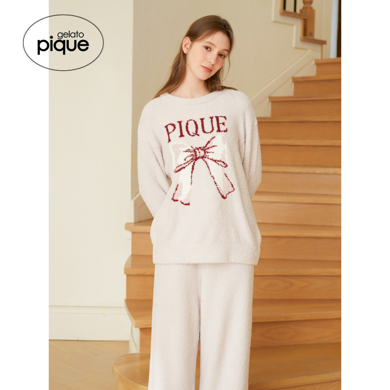 gelato pique秋冬女本命年红睡衣套装蝴蝶结PWNT245353,淘宝优惠券,粉丝福利购,淘宝优惠卷