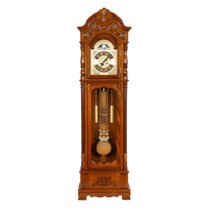 落地钟客厅德国赫姆勒机芯欧式机械钟表北欧座钟美式立钟中式复古 - 图3