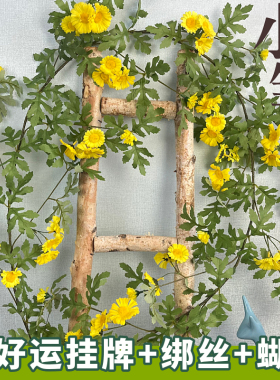 雏菊绢花假花管道吊顶装饰花