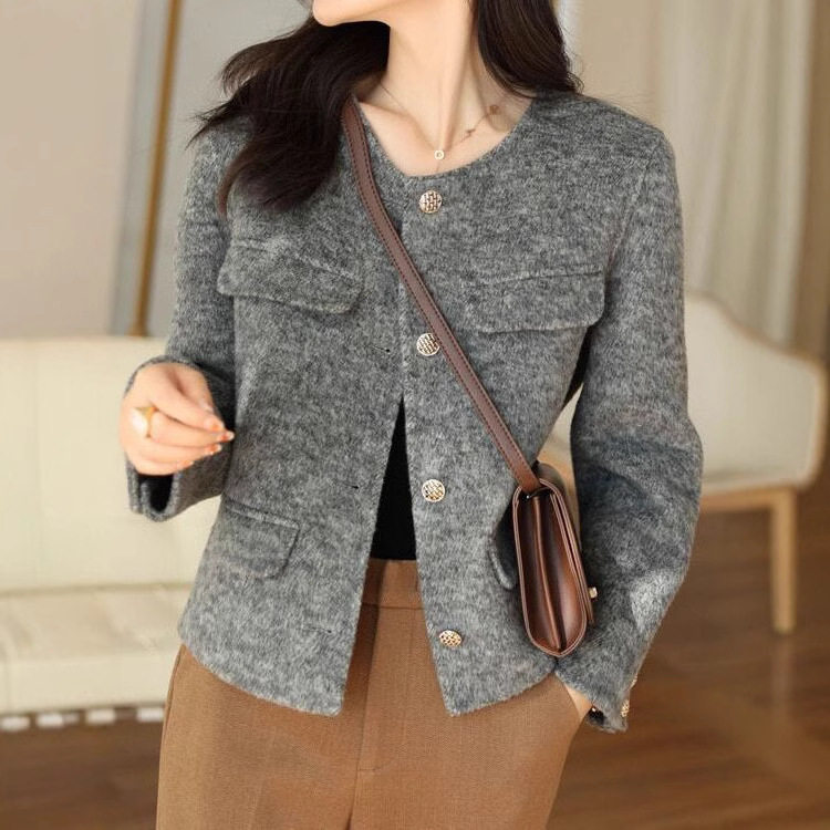今年流行特惠｜赫本小香｜双面羊绒大衣短外套女春秋羊毛呢小个子,淘宝优惠券,粉丝福利购,淘宝优惠卷