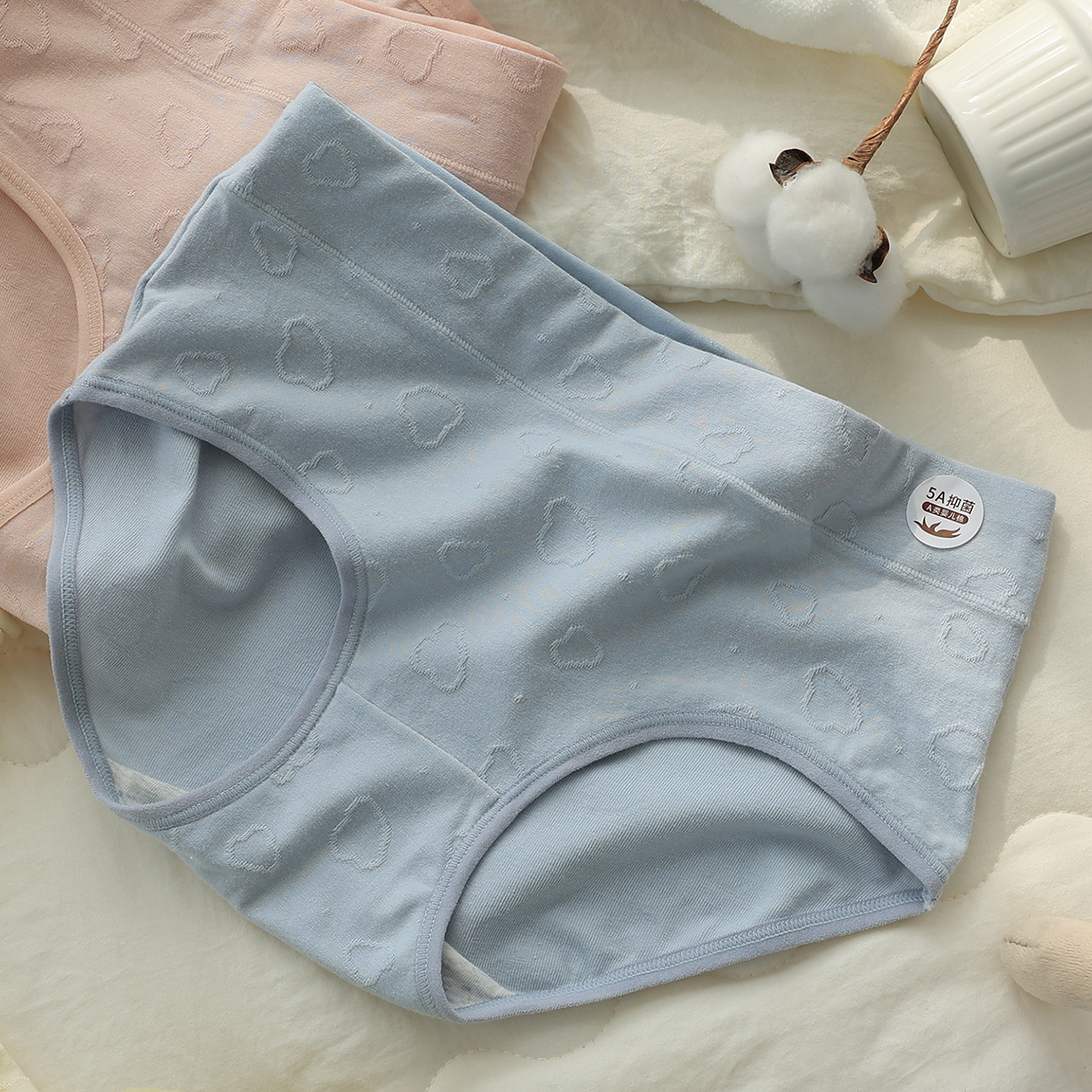 A类棉女士内裤女生纯棉2025新款中腰少女全棉5A抑菌女款无痕短裤 - 图0