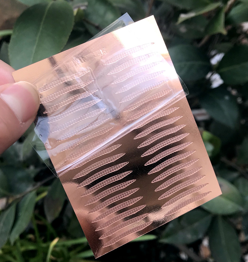 涵贝尔内双玫瑰金底单面尖角双眼皮贴肿眼泡美目眼皮贴10张360贴 - 图2