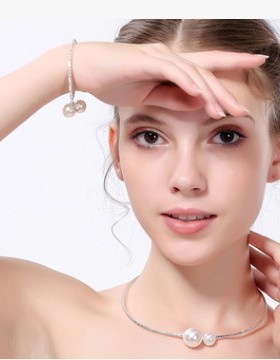 女神款~满钻珍珠开口轻奢小众