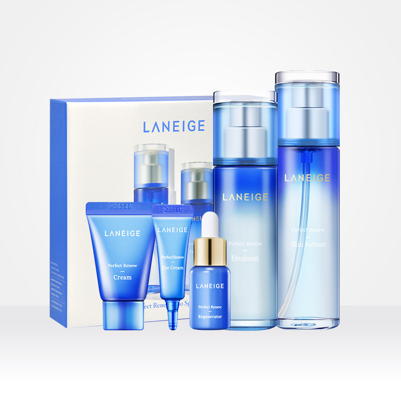 laneige雪凝致美紧颜焕颜水乳5件 雅施海外面部护理套装