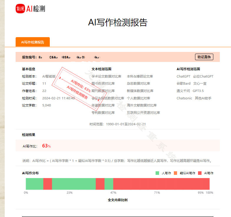 AI中文论文检测人工智能官网期刊职称大学生aigc专科本科硕士博士 - 图0