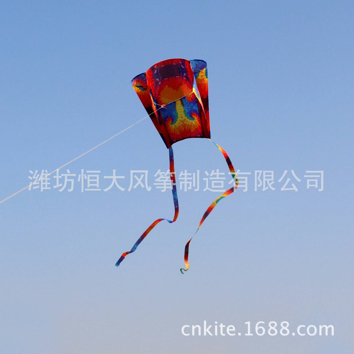 潍坊风筝 彩虹小口袋风筝 小软体长尾巴 儿童风筝 Pockets kite - 图1