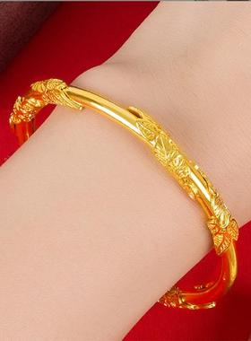 越南沙金手镯女款可调节