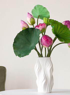 轻奢陶瓷花瓶插花摆件高级感小众客厅高颜值家居装饰花瓶陶瓷