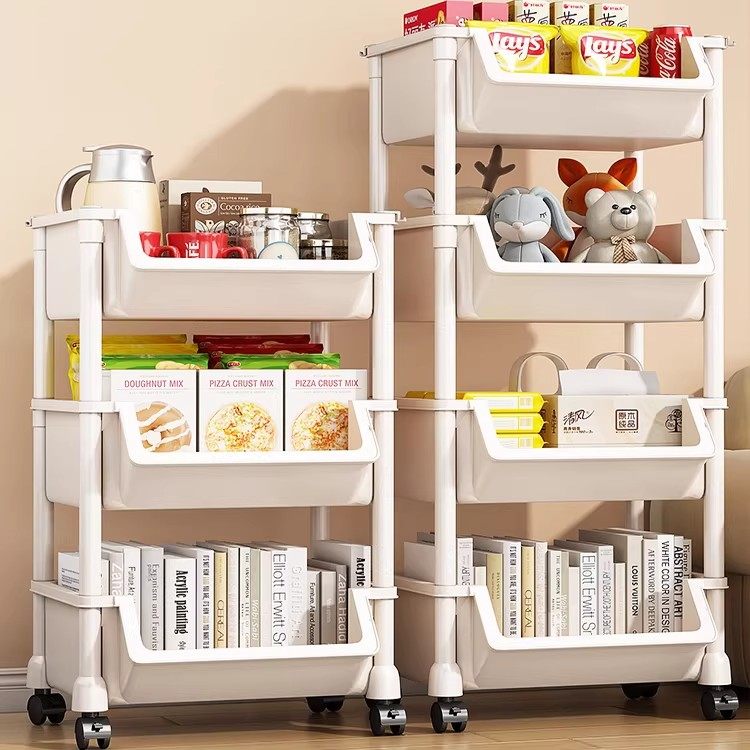 日本进口MUJIE小推车零食置物架家用落地多层客厅儿童玩具放书包,淘宝优惠券,粉丝福利购,淘宝优惠卷
