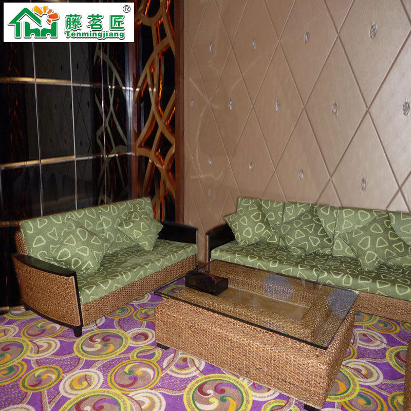 住宅家具东南亚风格天然真藤沙发椅组合五件套酒店餐厅茶楼藤椅子,淘宝优惠券,粉丝福利购,淘宝优惠卷