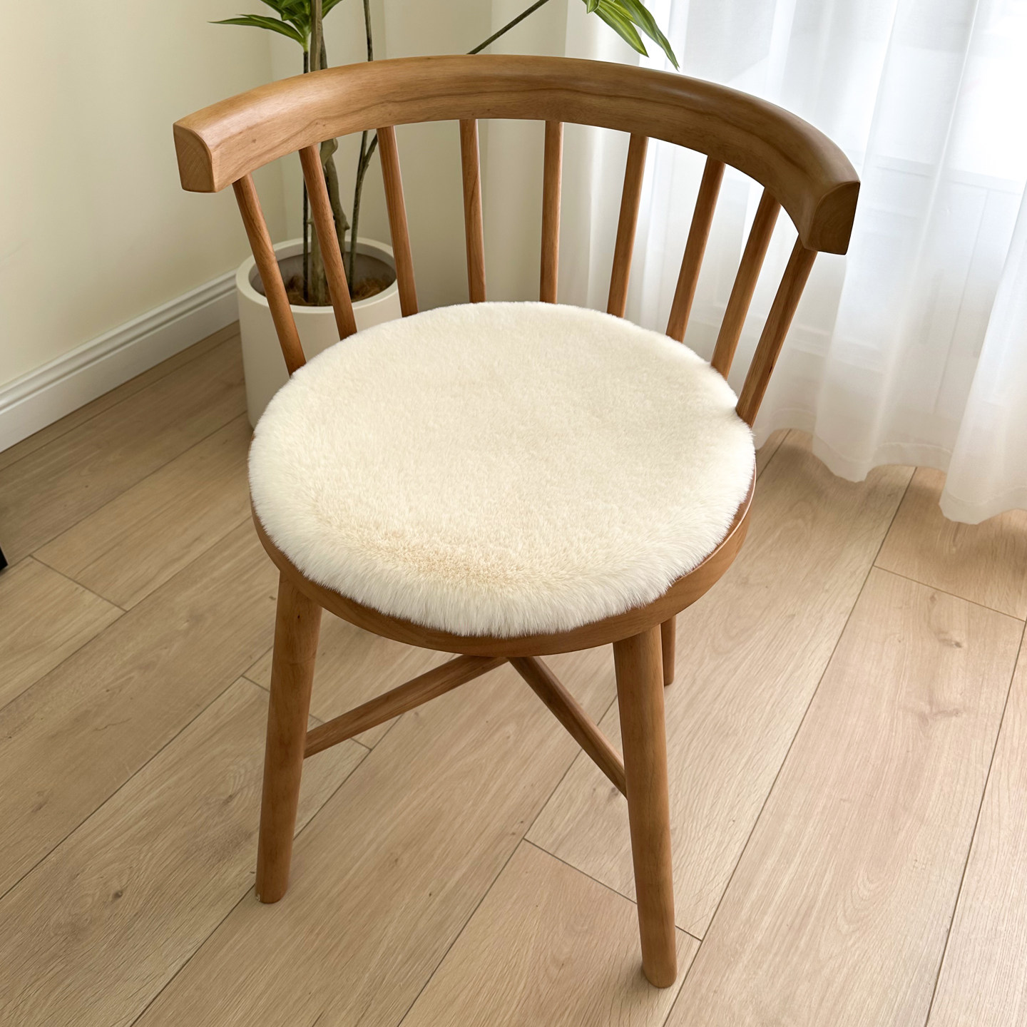 兔毛绒圆形椅垫办公室沙发坐垫秋冬季休闲餐椅凳子座垫电脑椅屁垫,淘宝优惠券,粉丝福利购,淘宝优惠卷