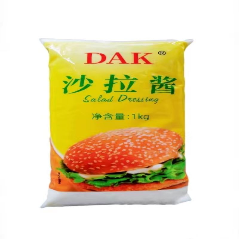 整箱包邮DAK大可香甜沙拉酱1kgX12袋手抓饼调味品水果蔬菜沙拉酱 - 图2