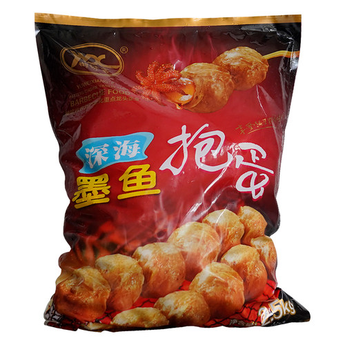 御味香深海墨鱼爆蛋花枝丸火锅麻辣烫烧烤咖喱鱼蛋 2.5KG 约125粒 - 图3