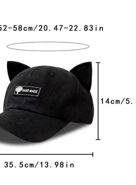 猫耳朵飞行员眼镜街头棒球帽嘻哈鸭舌帽子遮阳夏日潮帽