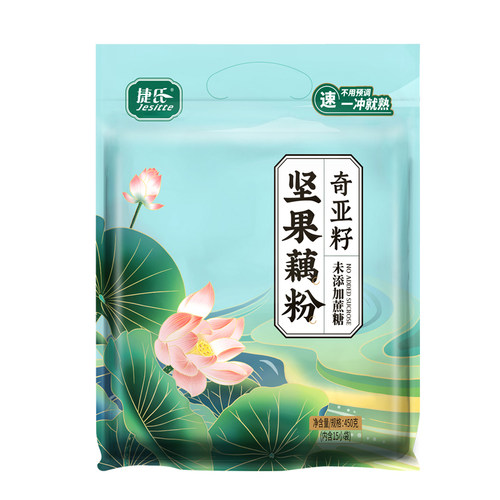 捷氏纯藕粉坚果奇亚籽羹原味莲藕粉桂花正早餐营养低无蔗糖添加脂 - 图3
