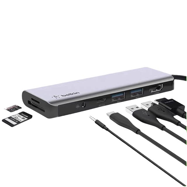 Belkin type-c five-in-one 5-in-1 docking station converter Belkin converter adapter hub