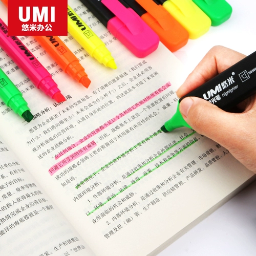 Флуоресцентные мигающие цветные карандаши, маркер для школьников, флуоресцентное чтение