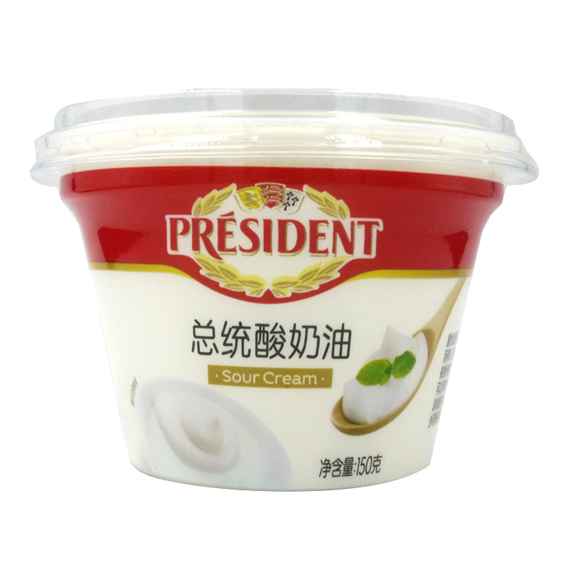 President Sour Cream总统酸奶油150g/800g 即食水果沙拉涂抹烘焙 - 图3