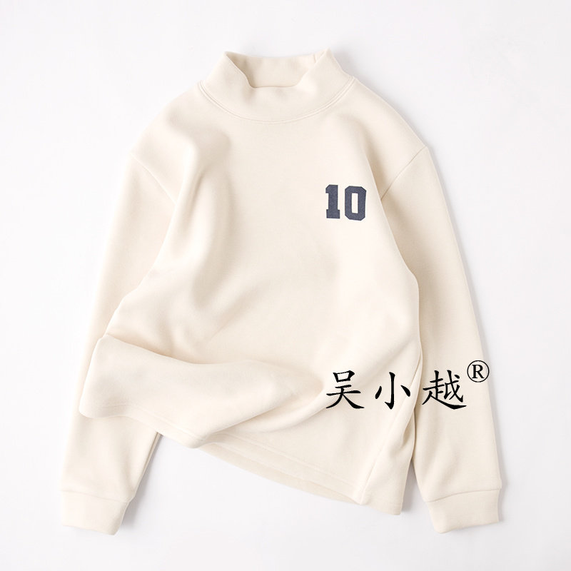 吴小越w1812男童秋冬中领加厚石墨烯韩版t恤长袖中大童儿童打底衫,淘宝优惠券,粉丝福利购,淘宝优惠卷