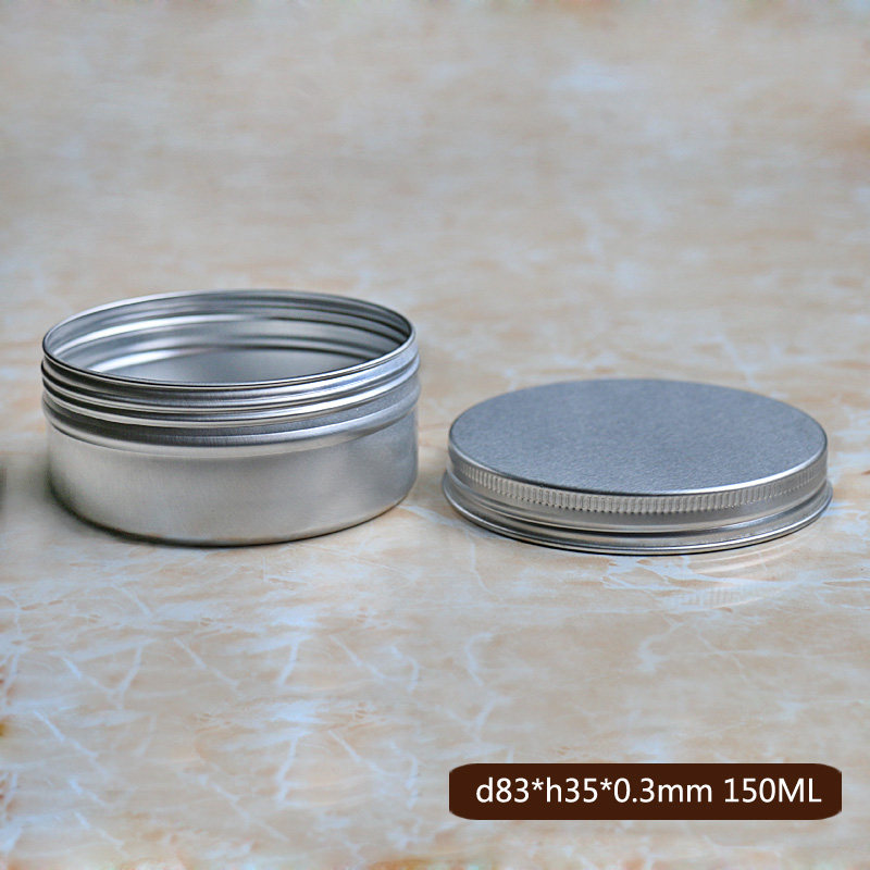 圆形100ml至250ml铝盒铝制分装盒膏霜分装盒螺纹便携金属盒包装圆,淘宝优惠券,粉丝福利购,淘宝优惠卷