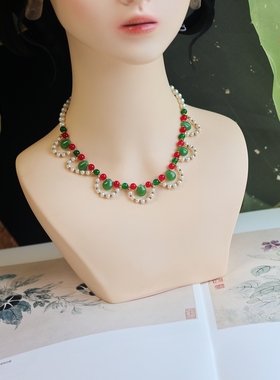 【绿肥红瘦】软璎珞仿珍珠项链