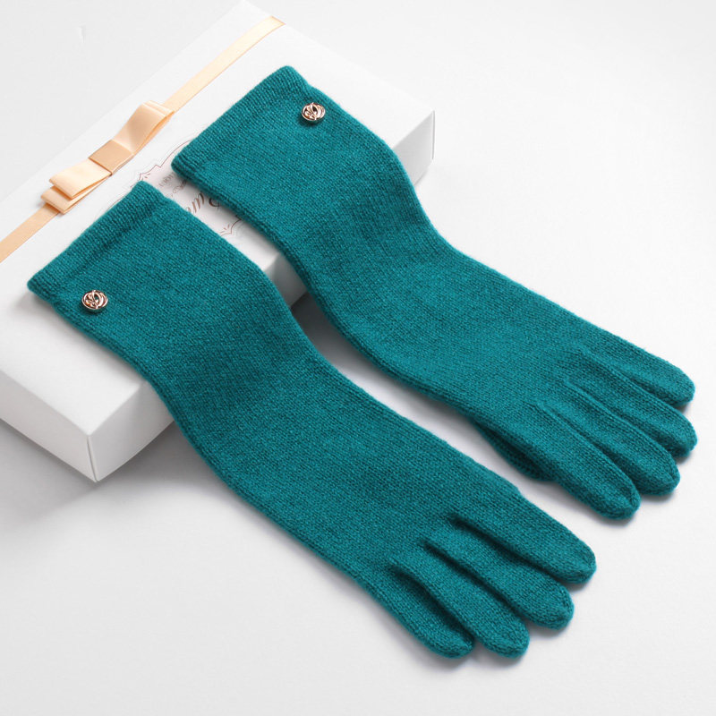 秋冬季韩版针织保暖中长款羊毛触控全指女士100%纯山羊绒触屏手套,淘宝优惠券,粉丝福利购,淘宝优惠卷