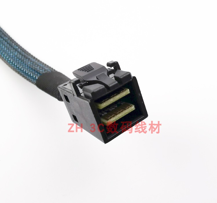 主板SATA 7P转Mini sas HD8643阵列卡12G硬盘笼背板正反向数据线 - 图0