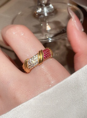 轻奢精致高级感蝴蝶时尚气质戒指