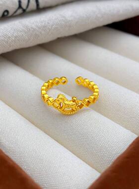 小众设计轻奢高级感马上有钱戒指