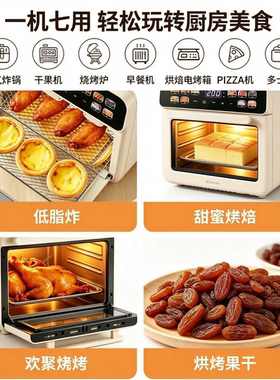 西珊免翻面热风循环空气炸锅烤箱