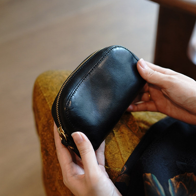 鹿小姐植鞣牛皮复古便携零钱硬币包耳机文玩核桃手串真皮收纳包,淘宝优惠券,粉丝福利购,淘宝优惠卷