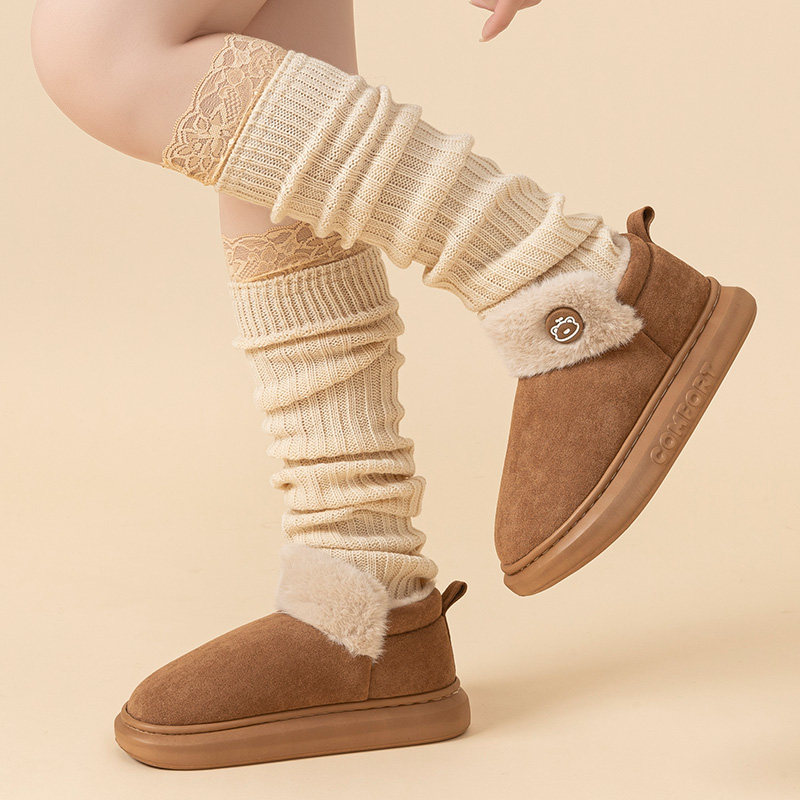 厚底雪地靴棉拖鞋女士秋冬季2025新款室内家居保暖高帮加绒棉拖鞋,淘宝优惠券,粉丝福利购,淘宝优惠卷