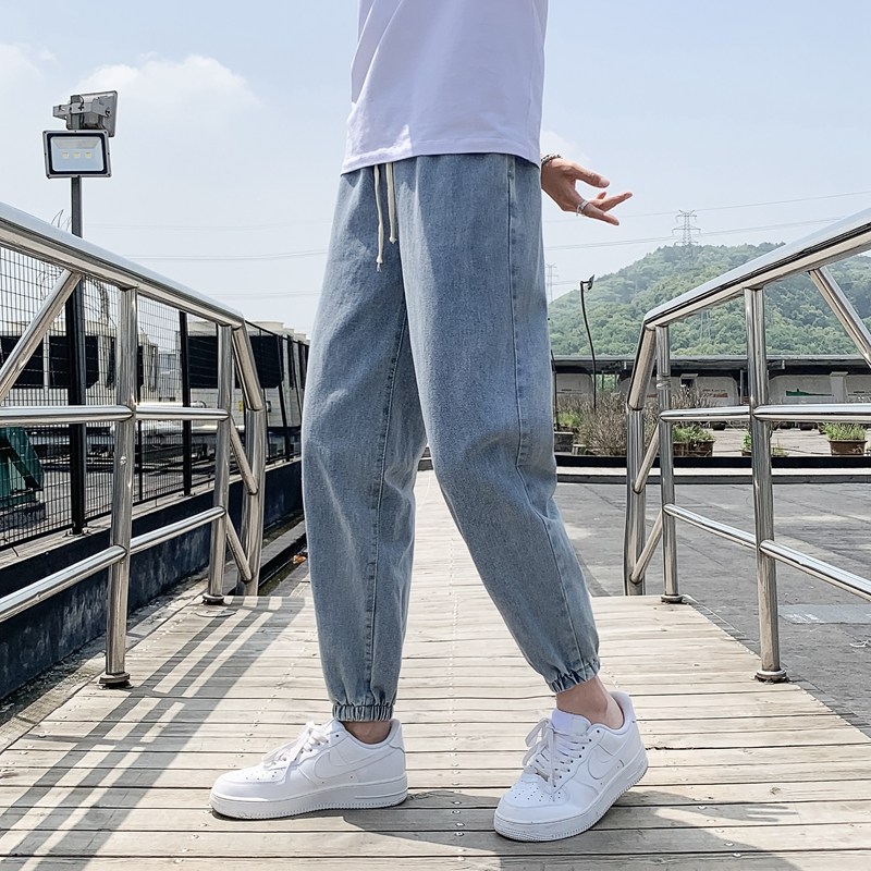 2022年春秋潮流宽松休闲束脚牛仔裤 瑞威拉牛仔裤