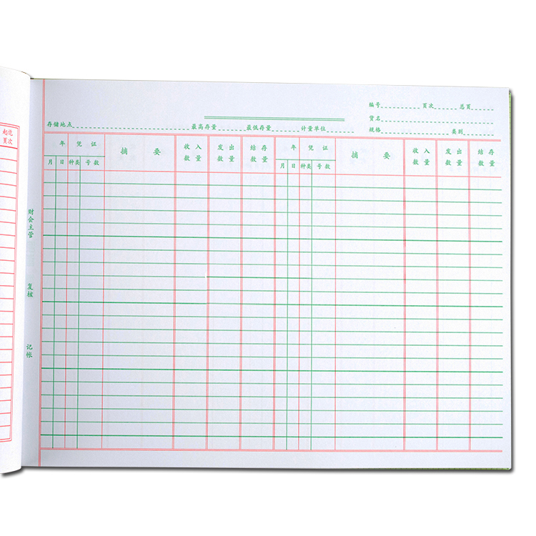 Free shipping Qiang Lin 16k inventory count 1702-16 ledger