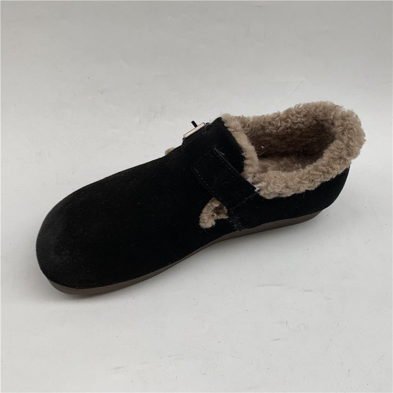 西西家2024新款韩版豆豆鞋一脚蹬羊毛加绒平底保暖棉鞋女鞋面包鞋,淘宝优惠券,粉丝福利购,淘宝优惠卷