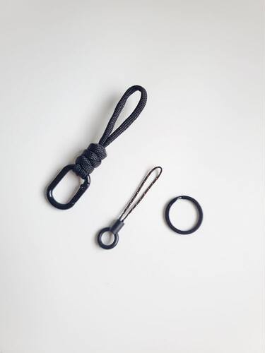 伞绳汽车编织钥匙扣防丢手腕手机绳学生相机水杯活扣包挂件耳机盒 - 图2