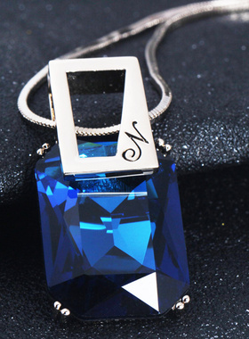 棱形水滴长款配饰挂件礼品项链