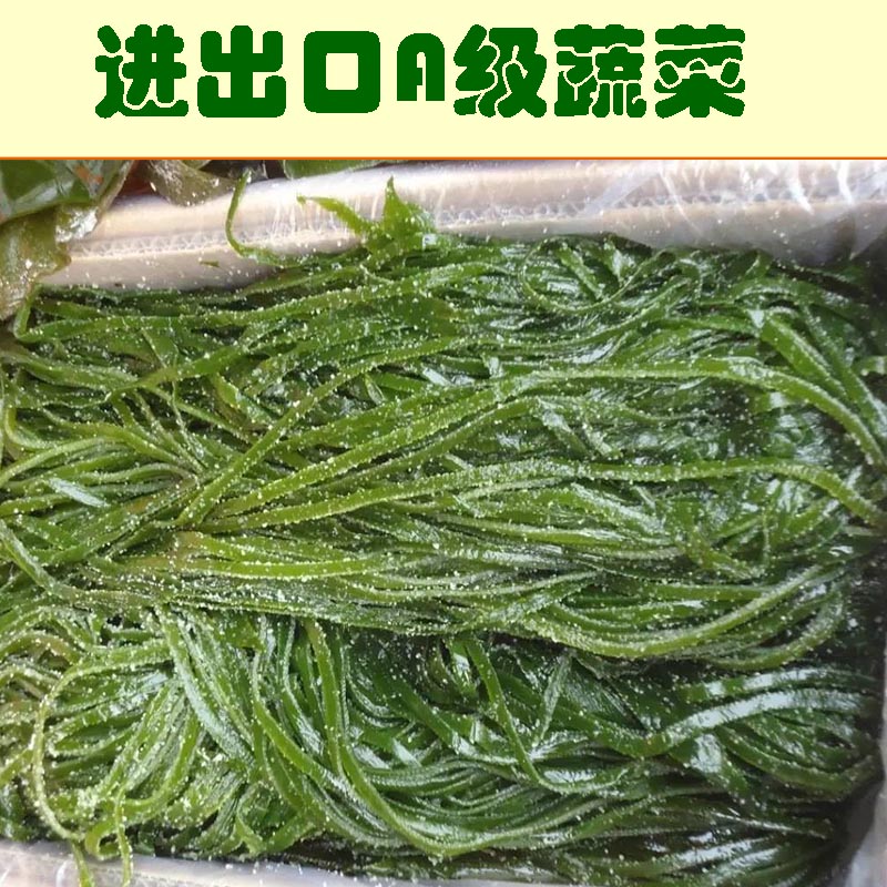 大连特产出口盐渍保鲜厚嫩海带丝凉拌菜食材连箱4.5斤鲜海丝