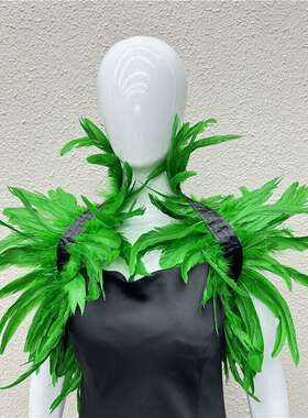 复活节服装羽毛围脖围巾假领子裙