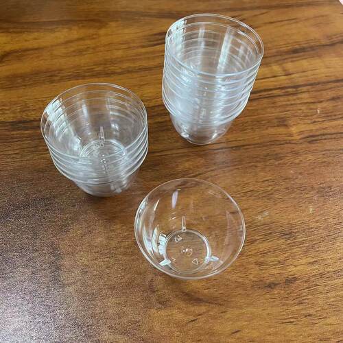 开普特wh-2658 茗茶水晶杯60ml一次性塑料杯40只/包 食品级ps透明 - 图1