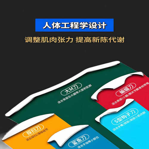 鲨鱼筋膜刀高品质松解颈部肩周专用健身理疗按摩颈膜刀肌肉放松刀 - 图0