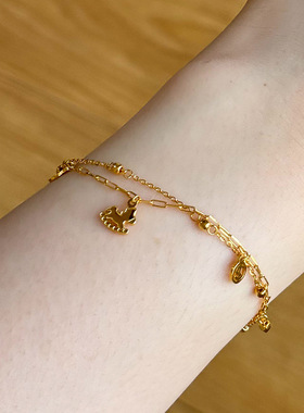 2026马年本命年饰品新款巨好看的马上有钱手链高颜值女轻奢高级感