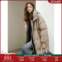 Van Th Blue Nen 23FS14511 Super Good Looking Over Knee Long down Down Jacket Woman 2023 New Winter Warm Jacket