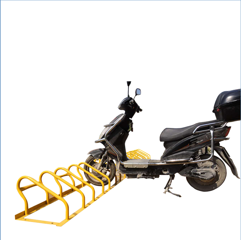自行车停车架卡位螺旋式电动瓶摩托车摆放架圈圈非机动不锈钢定制-图3