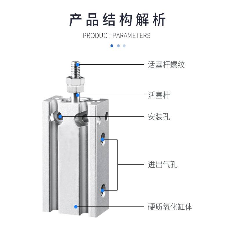 议价全新SMC气缸CUK/CDUK6/10-5D-10D-15D-20D-25D-30D-40D-50D/-图1