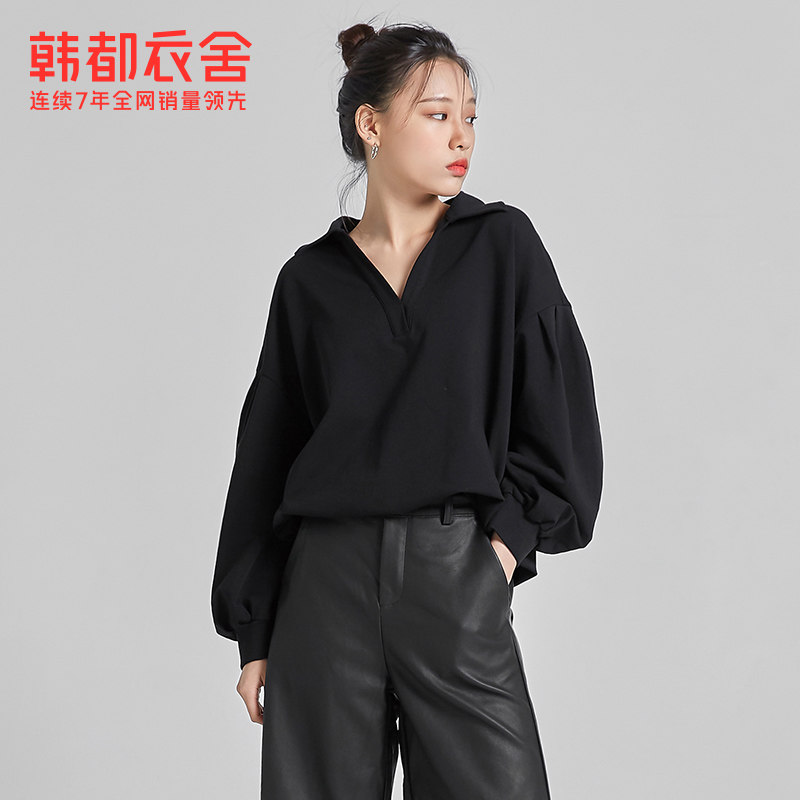 韩都衣舍2020秋装新款韩版长袖卫衣 韩都衣舍卫衣/绒衫