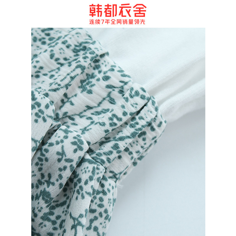 韩都衣舍2020春装韩版清新卡通长裙 韩都衣舍锦鑫通达连衣裙